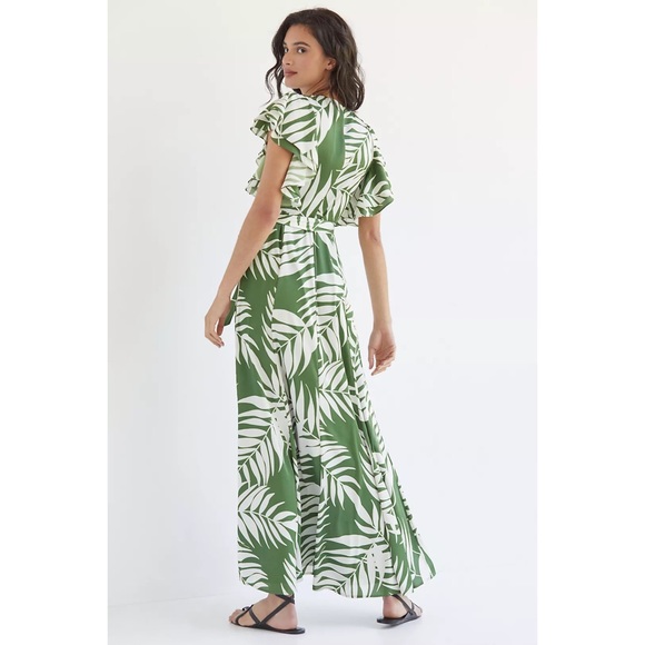 LAST CALL Anthropologie Palms Wrap Dress NWT LP - Picture 2 of 7